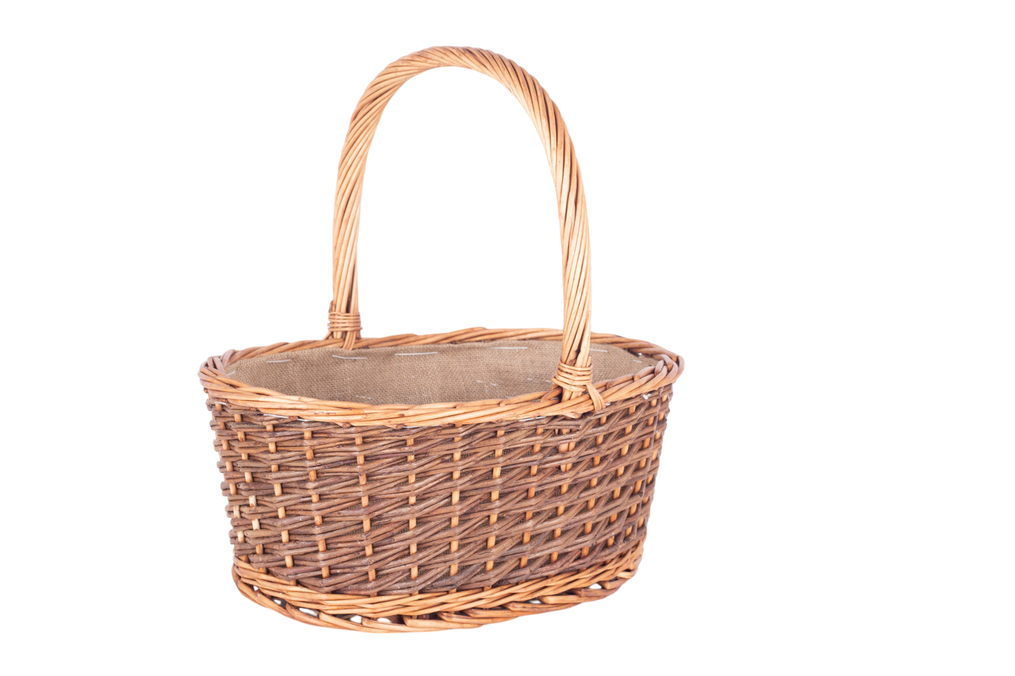 7429 - CESTA OVAL BICOLOR FORRO