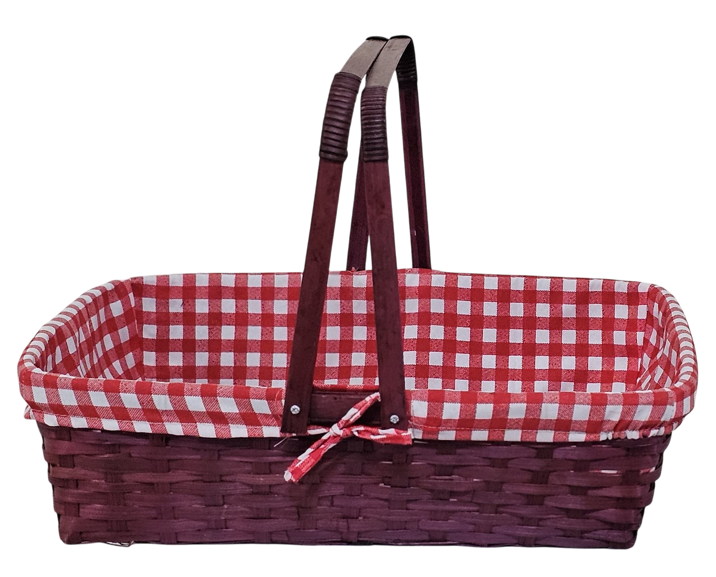 7461 - CESTA BAMBÚ ASA ABATIBLE FORRADA