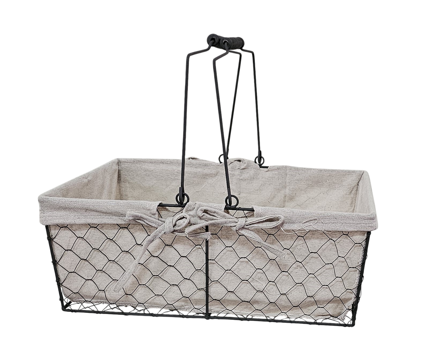 7462 - CESTA FORRADA ASA ABATIBLE FORJA