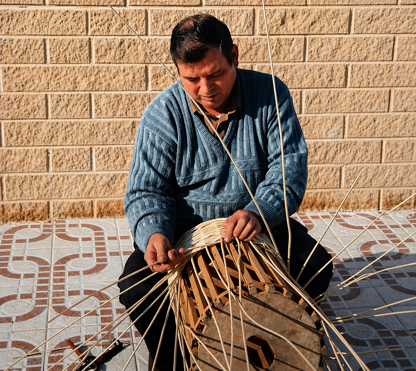 Materia prima: fibras de mimbre del Júcar